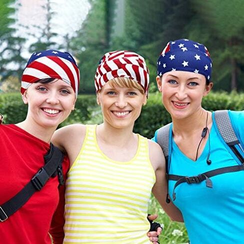 Chuangdi 3-Piece Suction Cap Quick-Drying Men's and Women's Pirate Hats Prefer Stars and Stripes Hats in Kuwait