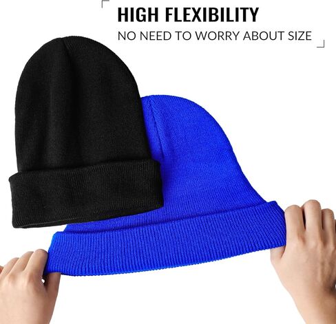 Nimalpal Beanie - قبعات صغيرة للرجال، قبعة صغيرة للرجال والنساء، قبعة صغيرة للرجال، قبعات شتوية للرجال، قبعة متماسكة، قبعات جمجمة، قبعة صغيرة سوداء، قبعة بدون حافة للتخييم والمشي لمسافات طويلة، هدية صغيرة in Kuwait