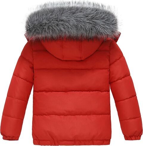 wantdo Boys' Winter Coat Waterproof Puffer Coat Warm Fleece Jacket in Saudi Arabia