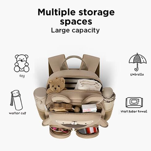 حقيبة ظهر Zoy zoii للأطفال، حقيبة سفر صغيرة لطيفة على شكل أسد لمرحلة ما قبل المدرسة هدية للأطفال الصغار من الفتيات والأولاد من سن 3 إلى 6 سنوات in Kuwait