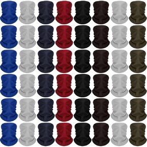 Winter Neck Warmers Fleece Neck Gaiter Face Mask Set Windproof Balaclava Scarf for Homeless Skiing Cycling Running, 8 Colors in Saudi Arabia