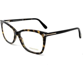 Tom Ford FT5514 Eyeglass Frames - Dark Havana Frame, Dark Havana Lenses, 54 mm Lens FT551454052 in Saudi Arabia