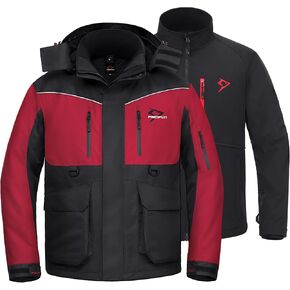 سترة صيد الجليد Piscifun، سترات صيد عائمة مقاومة للماء معزولة لظروف الطقس البارد in Kuwait