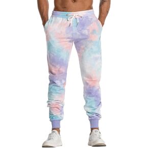 AIMPACT Men's Casual Jogger Sweatpants Tie Dye Running Sweatpants with Pockets
