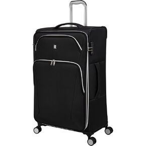 it luggage Expectant 32" Softside Checked 8 Wheel Expandable Spinner, Black in Saudi Arabia