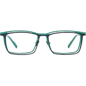 FONEX Colorful Pure Titanium Glasses Frame Men Retro Square Eyeglasses Vintage Optical Eyewear F85765