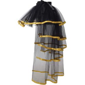 GRACEART Steampunk Tie-on Bustle زي توتو دانتيل تنورة داخلية بطول 110 سم