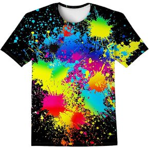 LAIDIPAS Boys Girls 3D Graphic Shirts Cool Crewneck T-Shirt Unisex Short Sleeve Top Tees 6-16 Years in Kuwait