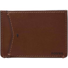 Fossil Men's Joshua Vegan Cactus Slim Minimalist Card Case Front Pocket Wallet for Men