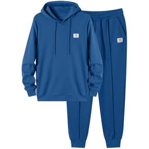 JMIERR Men's 2 Piece Outfits Hoodie Sweatshirt Tracksuit & Joggers Sweatpants Sweatsuit Set in Kuwait