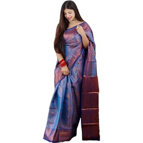 ساري كانجيفارام حريري ناعم للنساء مع بلوزة SGF11 in Kuwait