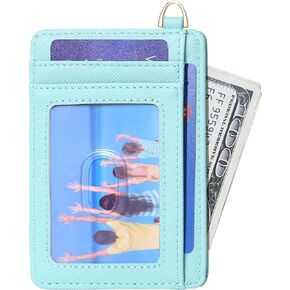 Badiya Slim Minimalist Front Pocket Wallet RFID Blocking Credit Card Holder Compact Card Case with ID Window for Women & Men in Saudi Arabia