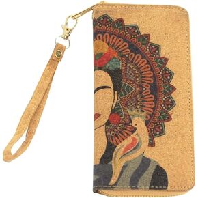 محفظة معصم نباتية من Soul Living Creations Frida Kahlo Cork بتصميم فني مكسيكي