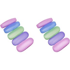 Healifty Eyeglasses Protector Box 10 Pcs Clear Transparent Plastic Eyeglasses Case Portable Eyeglasses Case Eyeglasses Case Shell Eye Glasses Sunglasses Shell Case in Saudi Arabia