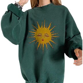 GAOJU Streetwear 90s Indie Clothes Aesthetic Crewneck Sweatshirts Long Sleeve Casual Oversized Pullover Sweatshirt Tops