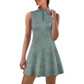 KORALHY Golf Tennis Dresses for Women with Inner Shorts & Pockets Sleeveless Workout Athletic Dress in Saudi Arabia