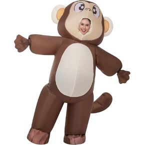 Spooktacular Creations Inflatable Costume for Adult Funny Monkey Costume Full-Body Air Blow Up Costumes for Halloween Costume Parties in Saudi Arabia