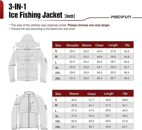 سترة صيد الجليد Piscifun، سترات صيد عائمة مقاومة للماء معزولة لظروف الطقس البارد in Kuwait