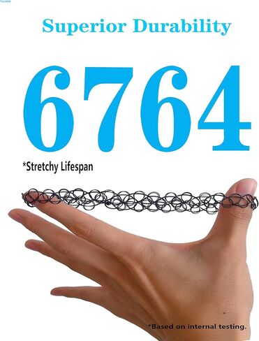 TUUAOW مجموعة قلادة وشم مكونة من 12 قطعة - إكسسوارات التسعينيات والتسعينيات للنساء والفتيات المراهقات والأطفال - مجوهرات قابلة للتمدد بألوان نابضة بالحياة - فكرة هدية على طراز الصيف in Kuwait