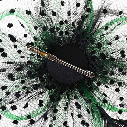 DRESHOW Fascinators Hat Flower Mesh Ribbons Feathers on a Headband and a Clip Tea Party Headwear for Girls and Women in Saudi Arabia