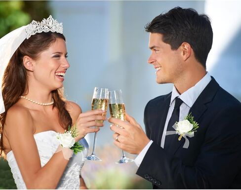 تاج زفاف للعروس، تاج فضي مع طرحة حفلة توديع العزوبية، طقم صدار وعروة، طرحة للعرائس، زينة شعر لحفلات الزفاف والخطوبة وحفلات توديع العزوبية in Kuwait