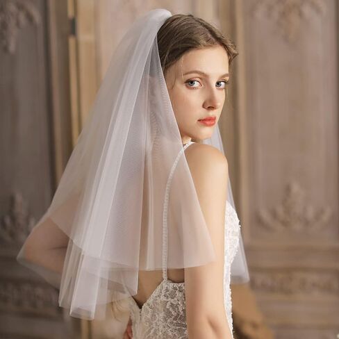 مجموعة زينة هدايا لحفلات الخطوبة مع مشط ووشاح لحفلات الزفاف وحفلات توديع العزوبية بلون ذهبي وردي وابيض، 79 سم/12 × 4 سم/158 × 9.5 سم من تشكسيلينج in Kuwait