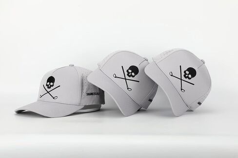 SHANKITGOLF Skull and Crossbones Golf Hat Adjustable Skull Fun Funny Golf Hat Men Black Gray White in Kuwait