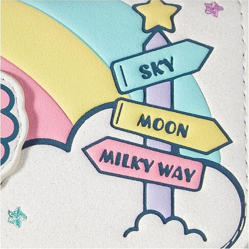 Loungefly Sanrio Hello Kitty Little Twin Stars Rainbow Cloud Tri-Fold Wallet in Saudi Arabia