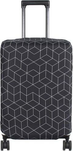 غطاء أمتعة قابل للغسل من HYPER VENTURE - واقي حقيبة أنيق يناسب الأمتعة مقاس 31-32 بوصة (Black Maze، XL) in Kuwait