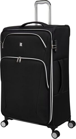 it luggage Expectant 32" Softside Checked 8 Wheel Expandable Spinner, Black in Saudi Arabia