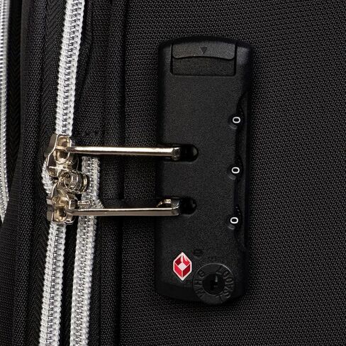 it luggage Expectant 32" Softside Checked 8 Wheel Expandable Spinner, Black in Saudi Arabia