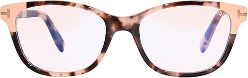 Eyeglasses Tom Ford FT 5638 -B 055 Shiny Vintage Pink Havana, Rose Gold/Blue Bl in Saudi Arabia