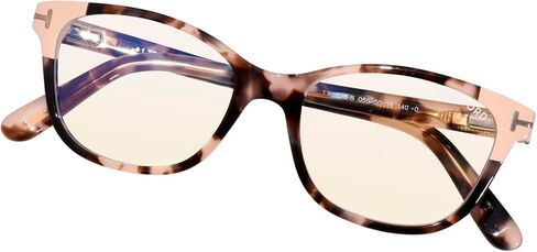 Eyeglasses Tom Ford FT 5638 -B 055 Shiny Vintage Pink Havana, Rose Gold/Blue Bl in Saudi Arabia
