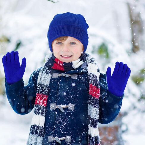 Liitrsh 24 Set Kids Winter Knitted Beanie Hats Gloves and Socks Bulk Beanie Hats Gloves Socks for Boys Girls Children Gift in Saudi Arabia