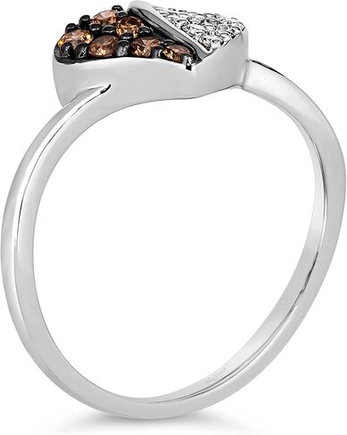1/3 Carat Diamond and Red Ruby Heart Ring for Women in 14k White or Rose Gold cttw Promise Anniversary Ring Size 5 to 10 by LeVian in Kuwait