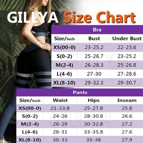 GILLYA Workout Sets for Women 2 Piece Matching Workout Sets Yoga Outfit Gym Sets 2 Piece Yoga Leggings Set in Kuwait