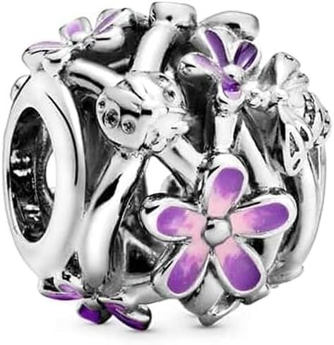 PANDORA Openwork Purple Daisy Charm in Saudi Arabia