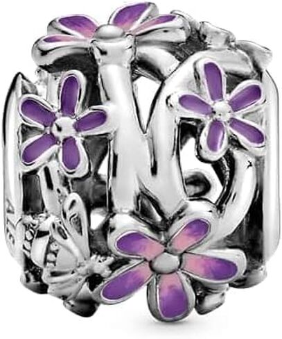 PANDORA Openwork Purple Daisy Charm in Saudi Arabia