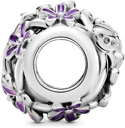 PANDORA Openwork Purple Daisy Charm in Saudi Arabia