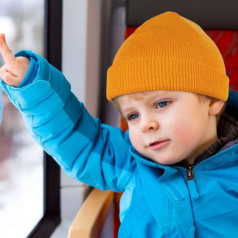 SATINIOR 24 Pieces Kids Winter Beanie Hat Warm Acrylic Cap Assorted Colors for Boy Girl Multicoloured in Saudi Arabia