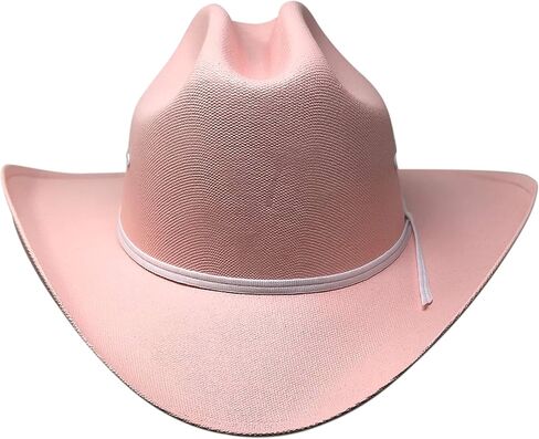 ويسترن اكسبرس قبعة من القش بتصميم كاتلمان بلون بينك مع شريط ابيض للاطفال, زهري, Kids Size in Kuwait