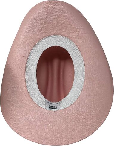 ويسترن اكسبرس قبعة من القش بتصميم كاتلمان بلون بينك مع شريط ابيض للاطفال, زهري, Kids Size in Kuwait