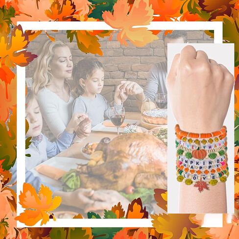 𝐇𝐞𝐢𝐬𝐡𝐢 𝐁𝐞𝐚𝐝𝐞𝐝 𝐒𝐭𝐫𝐞𝐭𝐜𝐡 𝐁𝐫𝐚𝐜𝐞𝐥𝐞𝐭𝐬 for Women Teen Girls St.Patrick's Day Valentine's Day Christmas Breast Cancer Bracelets Stackable Polymer Clay Beads Bracelets Friendship Boho Bracelets Jewelry Set in Kuwait