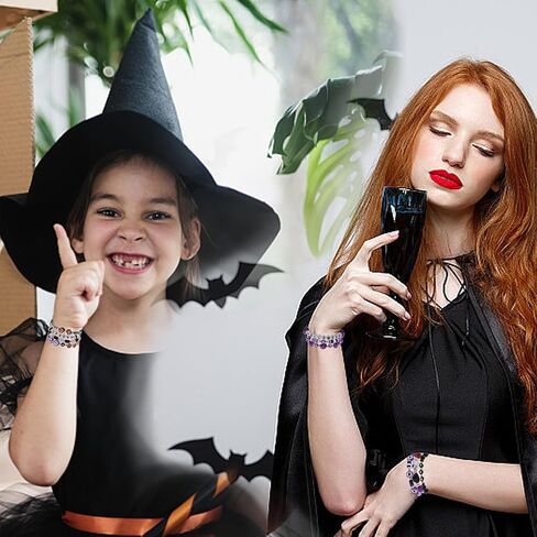 𝐇𝐞𝐢𝐬𝐡𝐢 𝐁𝐞𝐚𝐝𝐞𝐝 𝐒𝐭𝐫𝐞𝐭𝐜𝐡 𝐁𝐫𝐚𝐜𝐞𝐥𝐞𝐭𝐬 for النساء في سن المراهقة الفتيات سانت باتريك عيد الحب عيد الميلاد سرطان الثدي أساور تكويم بوليمر كلاي الخرز أساور الصداقة بوهو أساور طقم مجوهرات in Kuwait