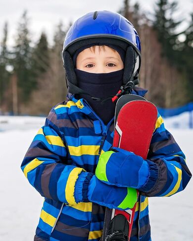 6 Pcs Boys Winter Hat Kids Balaclava Hat Kids Winter Windproof Hat Thick Fleece Winter Ski Mask Adjustable Children Heavyweight Balaclava with Drawstring for Boys Girls Unisex in Saudi Arabia