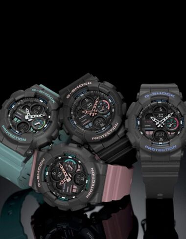 Casio Ladies G-Shock S-Series Pink Resin Band Watch GMAS140-4A in Saudi Arabia