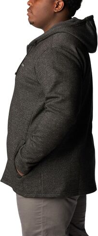 Columbia Men's Great Hart Mountain Full Zip Hoodie, Black Heather, 4X Tall in Saudi Arabia