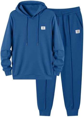 JMIERR Men's 2 Piece Outfits Hoodie Sweatshirt Tracksuit & Joggers Sweatpants Sweatsuit Set in Kuwait