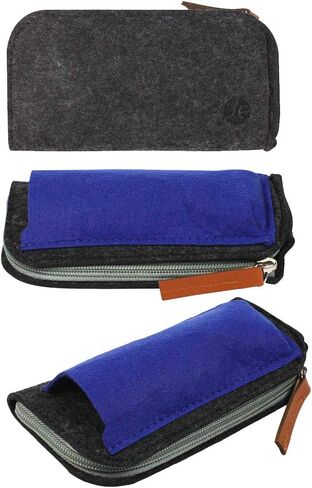 JAVOedge [5 عبوات]، حافظات نظارات بسحاب ناعم متعدد الألوان مع قماش من الألياف الدقيقة للنظارات الشمسية ونظارات القراءة in Kuwait