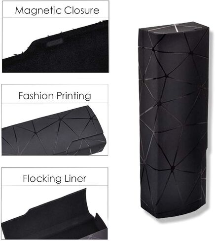 generies Absmarter Hard Shell Eyeglasses Case Unisex Glasses Holder Clamshell Case Portable Spectacles Reading Glasses Case Leather for Men Women (Black), Medium in Kuwait